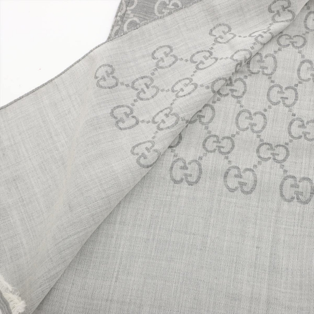 Gucci Logo Wool and Silk Shawl Luke New - Picture 2 of 5